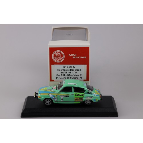 Saab 96 V4 Rally 1974 - "4" opal green